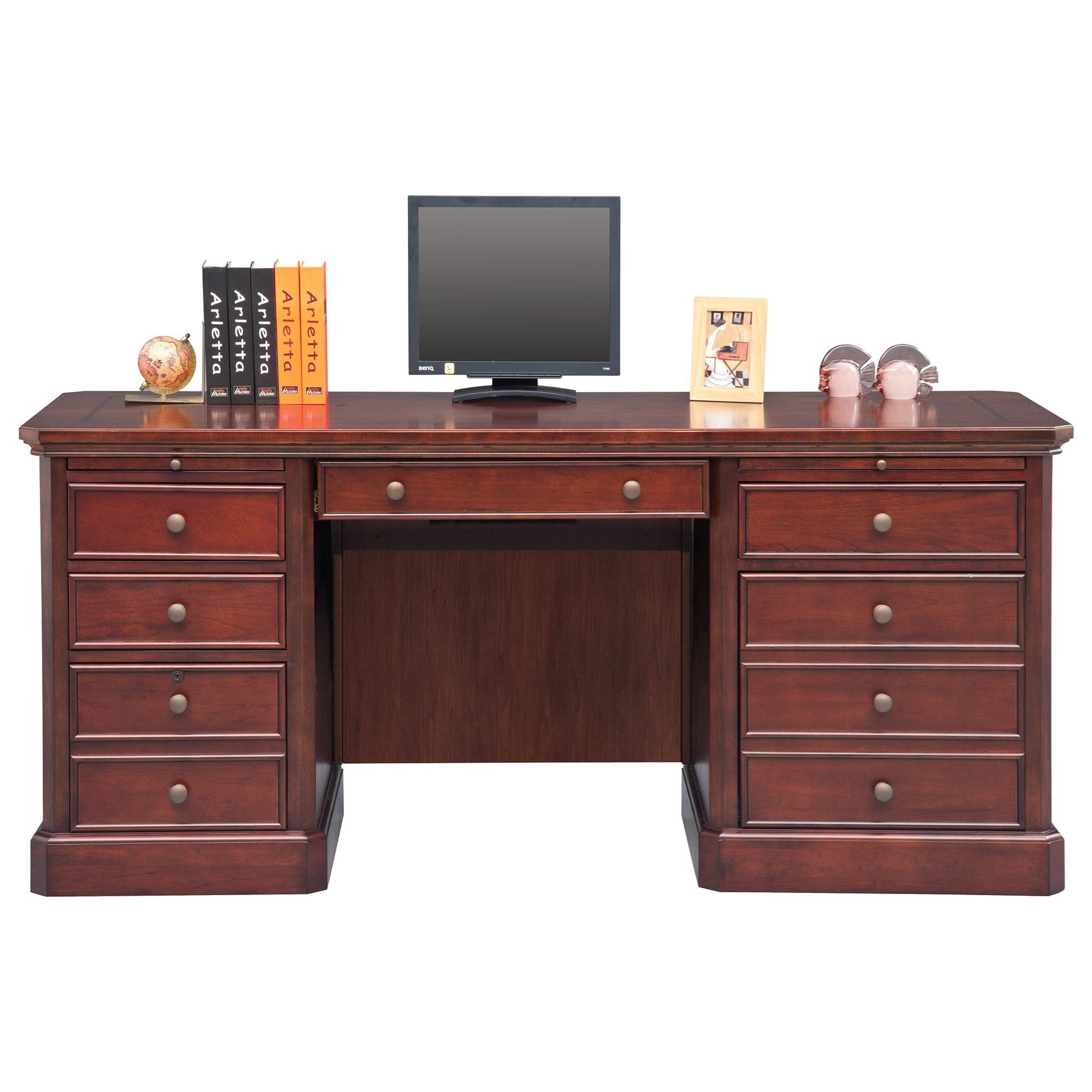 Desk with pull hotsell out printer drawer
